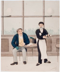 Figures dans un Café - Joseph Crawhall